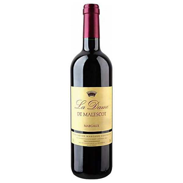 Вино Красное Сухое La Dame de Malescot Margaux 2011 0,75 л фото