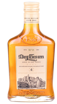 Бренди Дербент 4 года 2017 40% 0,25 л фото