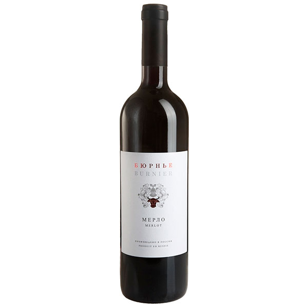 Вино Красное Сухое Burnier Merlot 2019 0,75 л фото