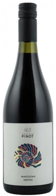 Вино Красное Сухое Chateau Pinot Exclusive M Marselan Merlot Kuban Novorossiysk 2023 0,75 л фото