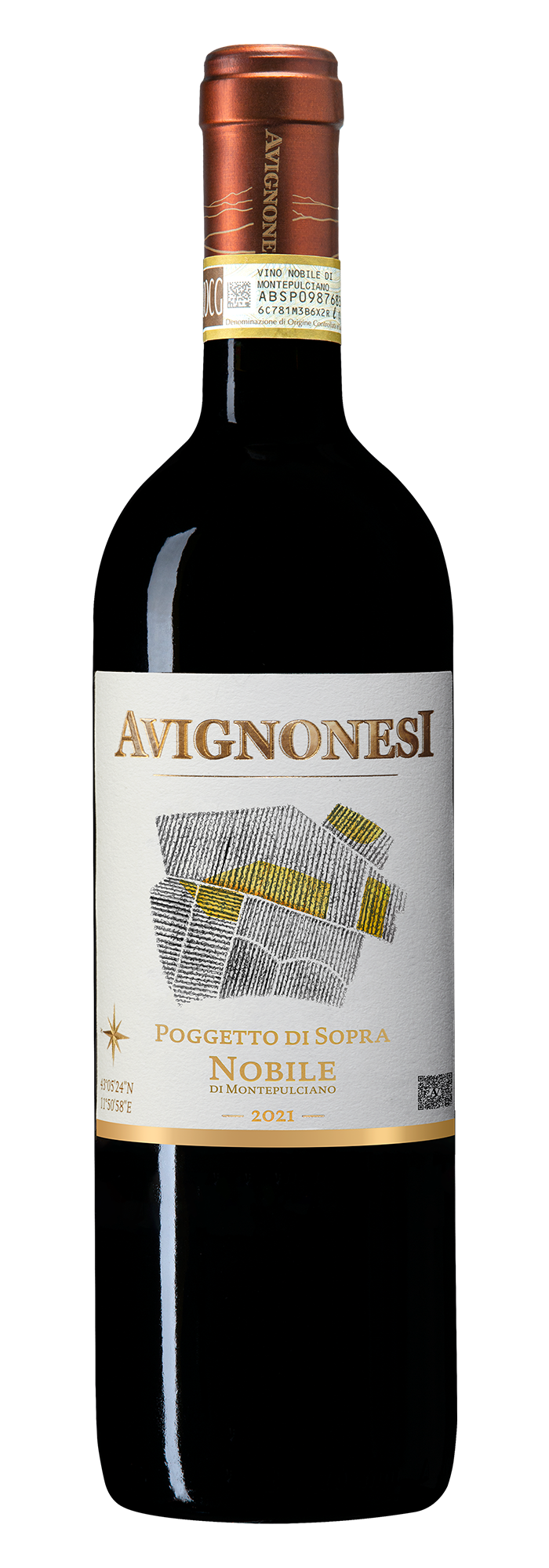 Вино Красное Сухое Avignonesi Poggetto di Sopra Vino Nobile di Montepulciano 2021 0,75 л фото
