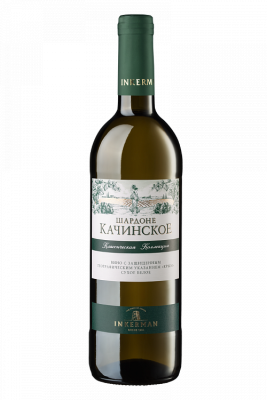 Вино Белое Сухое Inkerman Chardonnnay Kachinskoye 2023 0,75 л фото