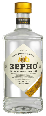 Водка Зерно 40% 0,7 л фото