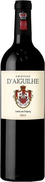Вино Красное Сухое Chateau d'Aiguilhe Castillon Cotes de Bordeaux 2021 0,75 л фото