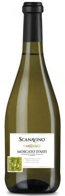 Вино Белое Сладкое Scanavino Moscato d'Asti 2024 0,75 л фото