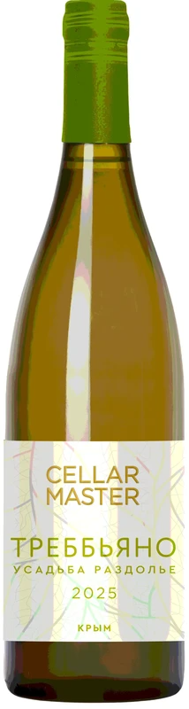 Вино Белое Сухое Cellar Master Trebbiano Crimea 2025 0,75 л фото