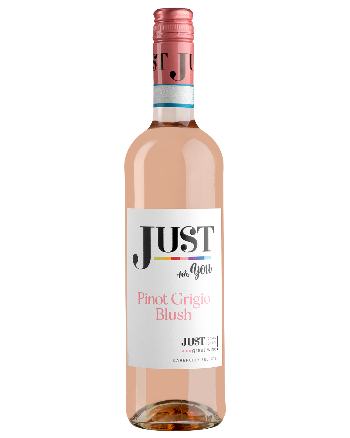Вино Розовое Полусухое Just Pinot Grigio Blush 2023 0,75 л фото