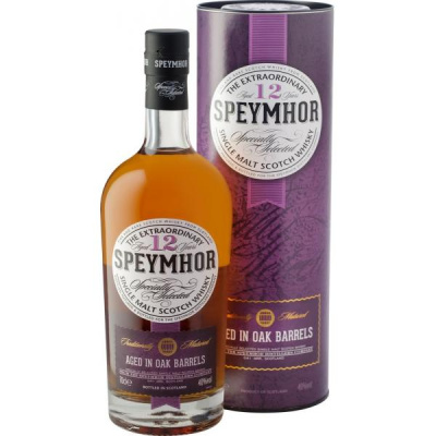 Виски Speymhor 12 Years Old Single Malt in tube 0,70 л фото