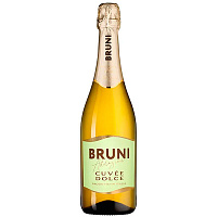 Вино игристое Белое Сладкое Bruni Cuvеe Dolce 0,75 л фото