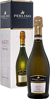 Вино игристое Белое Сладкое Perlino Asti in gift box 0,75 л фото