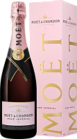 Вино игристое Розовое Брют Moet & Chandon Imperial Brut Rose Champagne in gift box 0,75 л фото