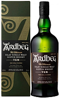 Виски Ardbeg 10 years old Single Malt Islay in gift box 0,75 л фото