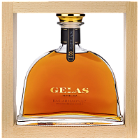 Арманьяк Gelas 8 ans Bas-Armagnac decanter in wooden box 0,7 л фото