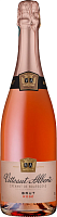 Вино игристое Розовое Брют Vitteaut Alberti Cremant de Bourgogne Rose Brut 0,75 л фото