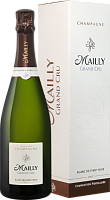 Вино игристое Белое Брют Mailly Grand Cru Brut Blanc de Pinot Noir Champagne in gift box 0,75 л фото