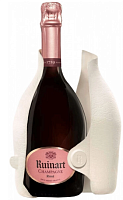 Вино игристое Розовое Брют Ruinart Rose Brut Champagne in gift box Second Skin 0,75 л фото