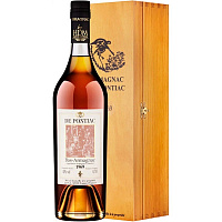 Арманьяк De Pontiac Bas-Armagnac in wooden box 1969 0,7 л фото