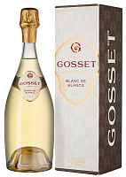 Вино игристое Белое Экстра Брют Gosset Grand Blanc de Blancs Brut Champagne in gift box 2019 0,75 л фото