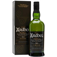 Виски Ardbeg 10 years old Single Malt Islay in gift box 0,7 л фото