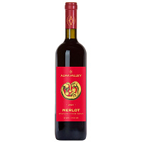 Вино Красное Сухое Alma Valley Merlot Crimea 2021 0,75 л фото