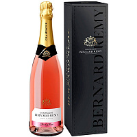 Вино игристое Розовое Брют Bernard Remy Brut Rose Champagne in gift box 2019 0,75 л фото