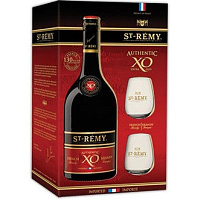 Бренди Saint-Remy Authentic XO with two glasses in gift box 0,7 л фото