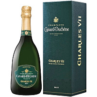 Вино игристое Белое Брют Canard-Duchene Charles VII Brut Champagne in gift box 0,75 л фото