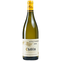 Вино Белое Сухое Gautheron Chablis 2021 0,75 л фото