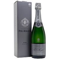 Вино игристое Белое Экстра Брют Pol Roger Pure Extra Brut Champagne in gift box 0,75 л фото