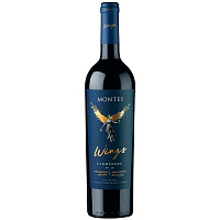 Вино Красное Сухое Montes Wings Carmenere Apalta 2019 0,75 л фото