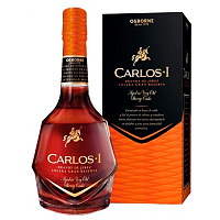 Бренди Osborne Carlos I Solera Gran Reserva Brandy de Jerez in gift box 0,7 л фото