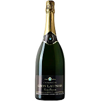 Вино игристое Белое Брют Leon Launois Cuvee Reservee Brut Champagne 1,5 л фото