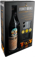 Ликер Fernet Branca with 2 shots in gift box 0,5 л фото