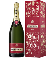 Вино игристое Белое Брют Piper-Heidsieck Brut Champagne in gift box 2021 1,5 л фото