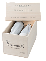 Вино игристое Белое Экстра Брют Stenope Champagne In Wooden Box 2011 0,75 л фото