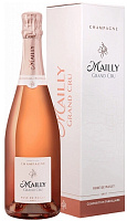 Вино игристое Розовое Брют Mailly Grand Cru Rose Brut Champagne in gift box 0,75 л фото