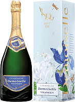 Вино игристое Белое Брют Vranken Demoiselle Brut Champagne in gift box 0,75 л фото