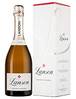 Вино игристое Белое Брют Lanson Le Blanc de Blancs Brut Champagne in gift box 2020 0,75 л фото