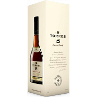 Бренди Torres 5 Solera Reserva in gift box 0,7 л фото