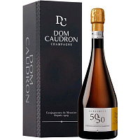 Вино игристое Белое Брют Dom Caudron Sublimite 50/50 Brut Champagne in gift box 0,75 л фото