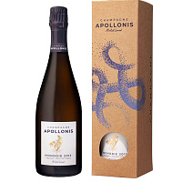 Вино игристое Белое Экстра Брют Michel Loriot Apollonis Monodie Meunier Vieilles Vignes Extra Brut Champagne in gift box 2013 0,75 л фото