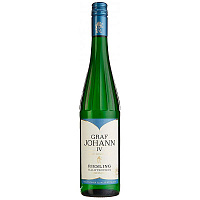 Вино Белое Полусухое Graf Johann IV Riesling Halbtrocken Rheingau 2021 0,75 л фото