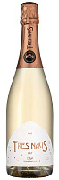 Вино игристое Розовое Экстра Брют Tres Naus Brut Rosado Cava 2022 0,75 л фото