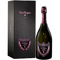 Вино игристое Розовое Экстра Брют Dom Perignon Rose Vintage Champagne in gift box 2008 0,75 л фото