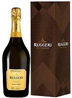 Вино игристое Белое Сухое Ruggeri Giall'Oro Valdobbiadene Prosecco Superiore in gift box 0,75 л фото