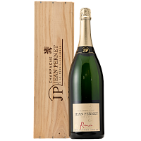 Вино игристое Белое Брют Jean Pernet Reserve Brut Champagne in wooden box 2016 3 л фото