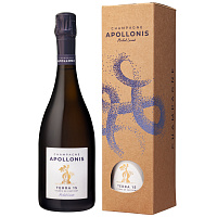 Вино игристое Белое Экстра Брют Michel Loriot Apollonis Terra Champagne in gift box 2015 0,75 л фото