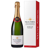 Вино игристое Белое Брют Veuve Ambal Grande Cuvee Brut Cremant de Bourgogne in gift box 0,75 л фото