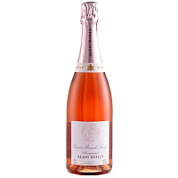 Вино игристое Розовое Брют Alain Bailly Cuvee Rose de Serzy Brut Champagne 0,75 л фото