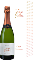 Вино игристое Josep Ventosa Cava Brut Nature in gift box 0,75 л фото